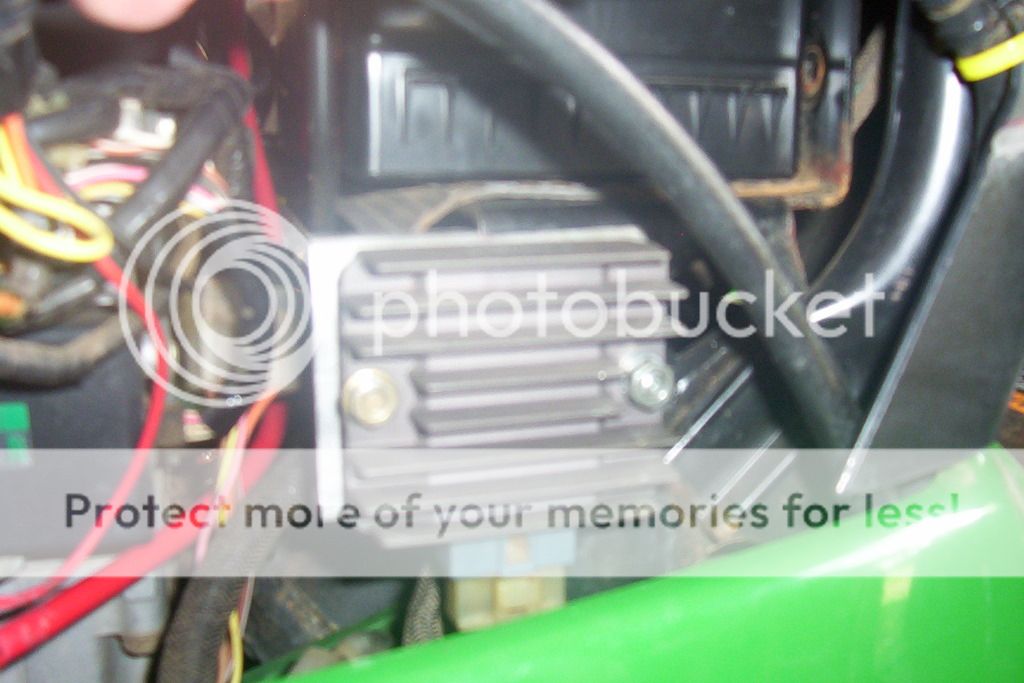 New Location on Voltage Regulator on JD 345 The